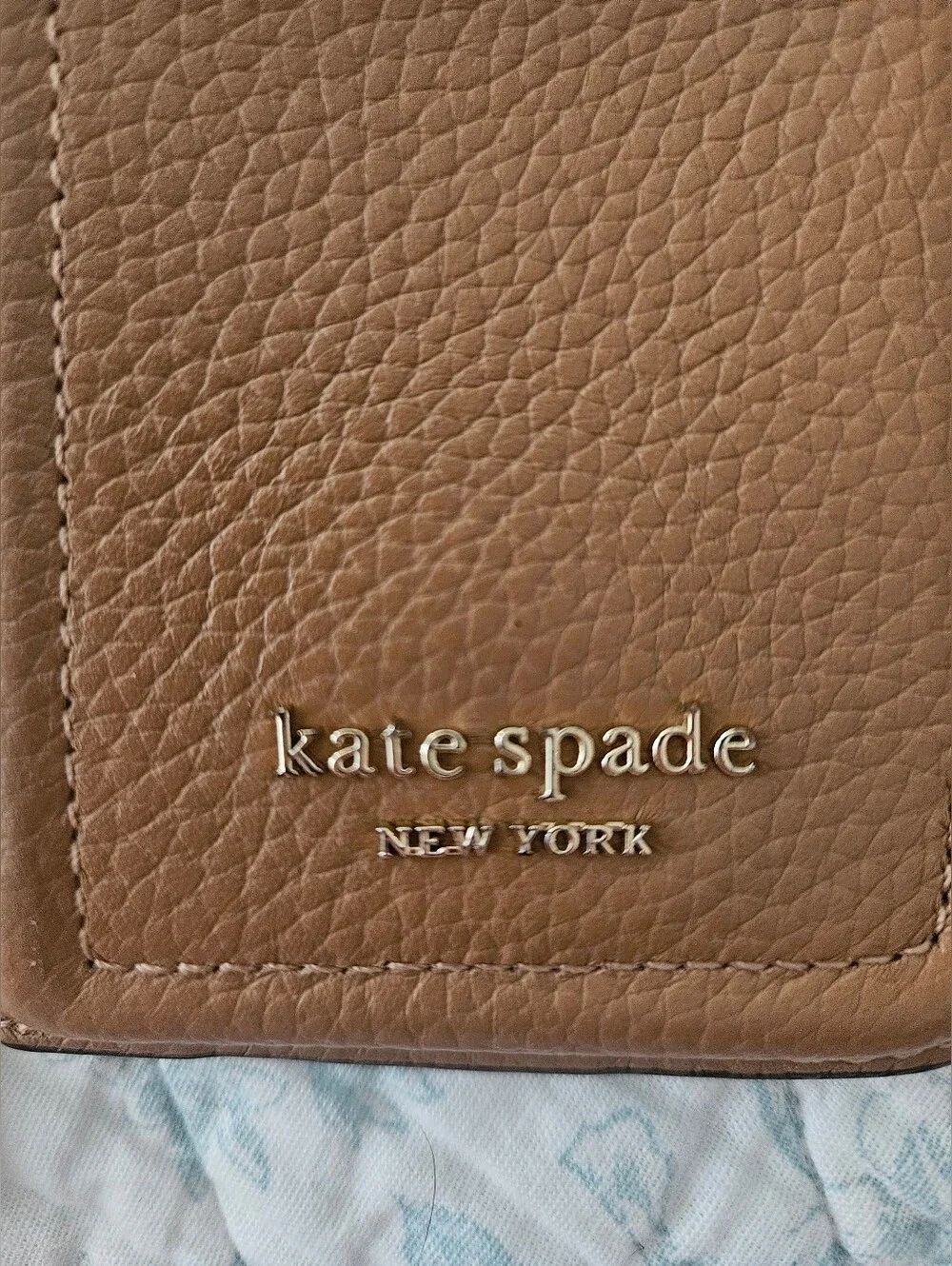 kate spade ♠️ Knott Pebbled Leather Card Case Wallet